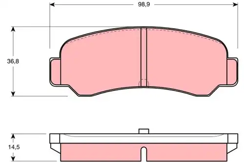 накладки TRW GDB946