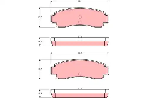 накладки TRW GDB982