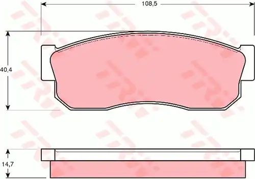 накладки TRW GDB988