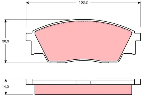 накладки TRW GDB991