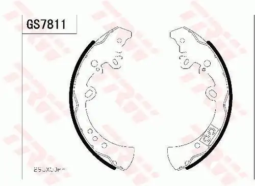 комплект спирачна челюст TRW GS7811