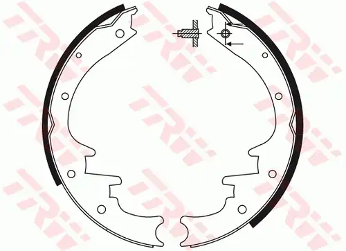 комплект спирачна челюст TRW GS8495