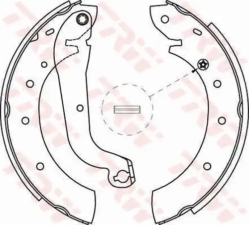 комплект спирачна челюст TRW GS8622
