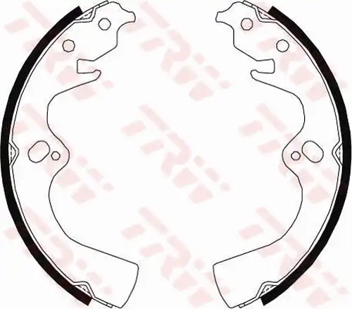 комплект спирачна челюст TRW GS8682