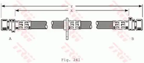 спирачен маркуч TRW PHA367