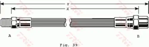 спирачен маркуч TRW PHB338