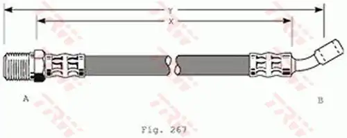 спирачен маркуч TRW PHD147
