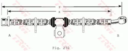 спирачен маркуч TRW PHD196