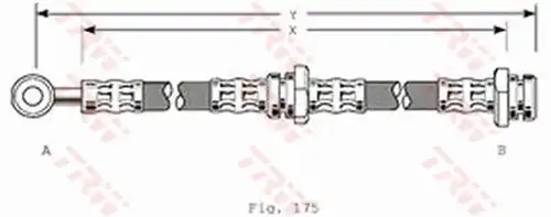 спирачен маркуч TRW PHD215