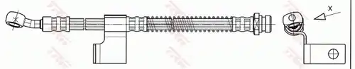 спирачен маркуч TRW PHD530