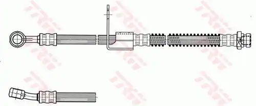 спирачен маркуч TRW PHD958