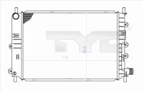 воден радиатор TYC 710-0034