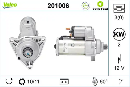 стартер VALEO 201006