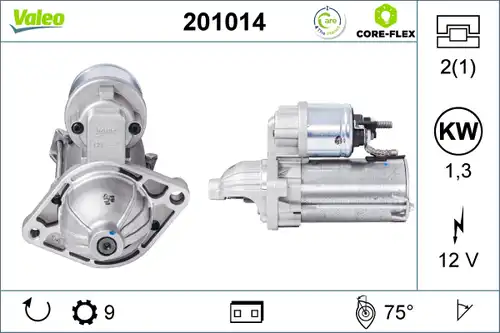 стартер VALEO 201014