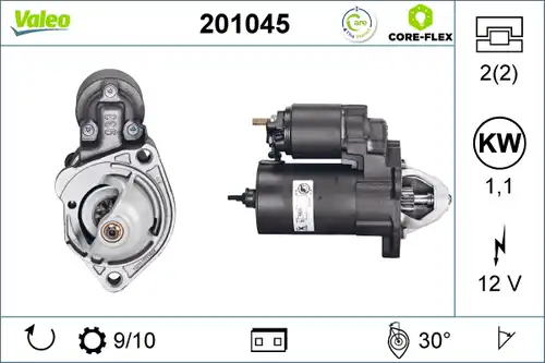 стартер VALEO 201045