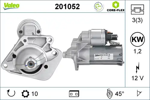 стартер VALEO 201052