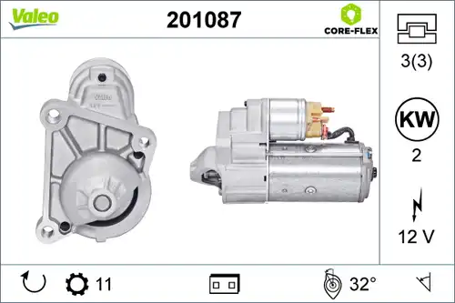 стартер VALEO 201087