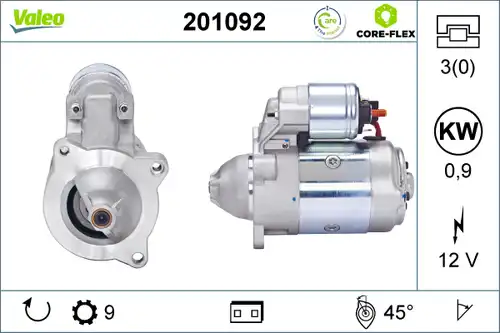 стартер VALEO 201092