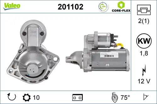стартер VALEO 201102