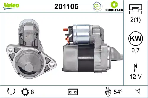 стартер VALEO 201105
