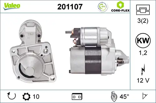 стартер VALEO 201107