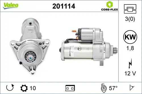 стартер VALEO 201114