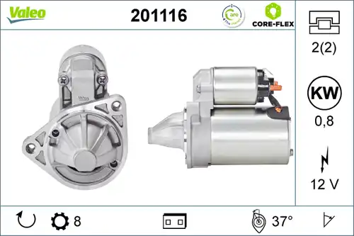 стартер VALEO 201116