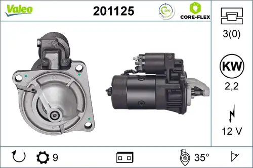 стартер VALEO 201125