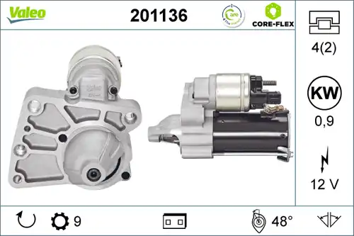 стартер VALEO 201136