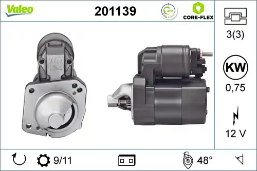стартер VALEO 201139