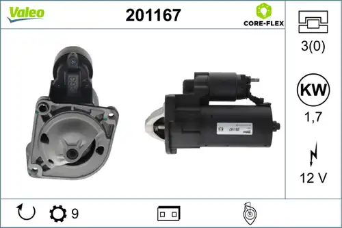 стартер VALEO 201167