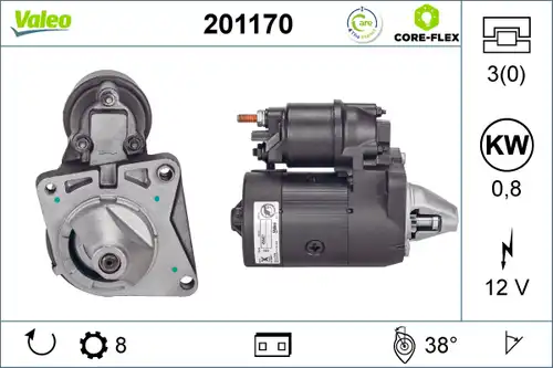 стартер VALEO 201170