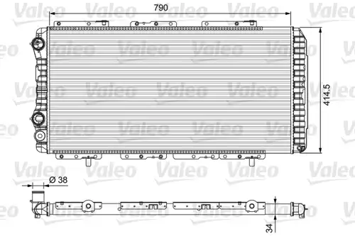 воден радиатор VALEO 230997