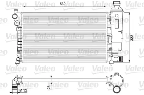 воден радиатор VALEO 231526