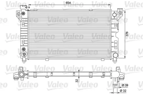 воден радиатор VALEO 231723