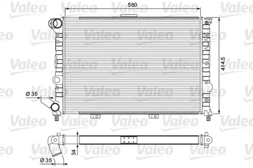 воден радиатор VALEO 232012
