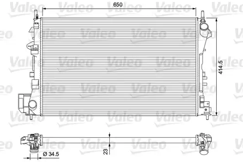 воден радиатор VALEO 232879
