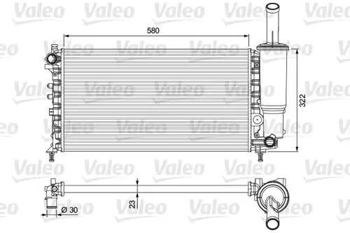 воден радиатор VALEO 232923