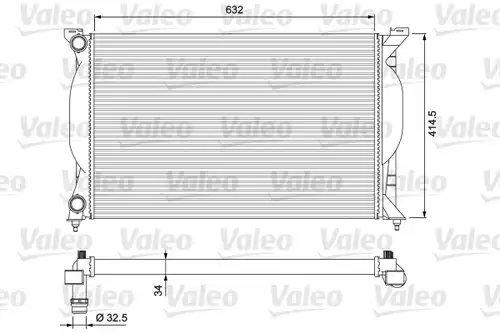 воден радиатор VALEO 232963