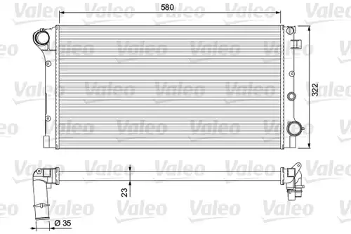воден радиатор VALEO 234924