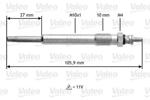 подгревна свещ VALEO 345103