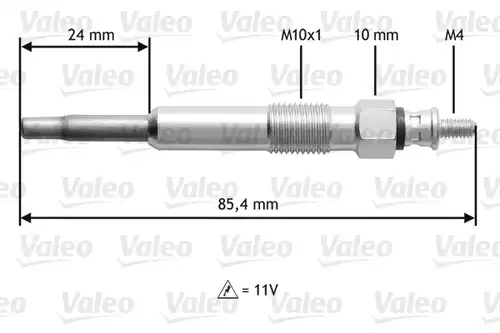 подгревна свещ VALEO 345105