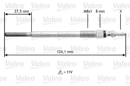 подгревна свещ VALEO 345138