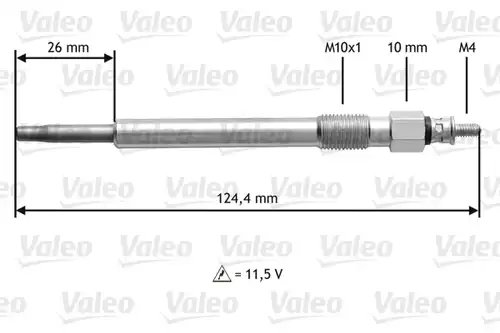 подгревна свещ VALEO 345162