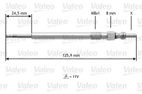 подгревна свещ VALEO 345164