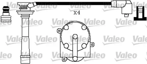 комплект запалителеи кабели VALEO 346434