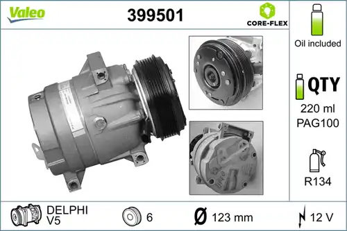 компресор за климатик VALEO 399501