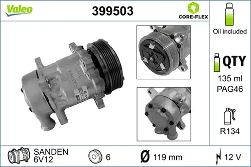 компресор за климатик VALEO 399503
