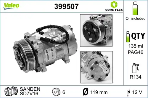 компресор за климатик VALEO 399507
