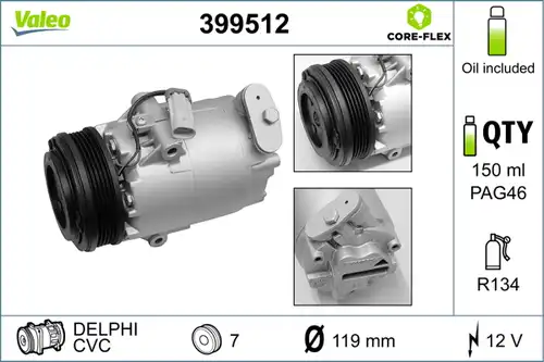 компресор за климатик VALEO 399512